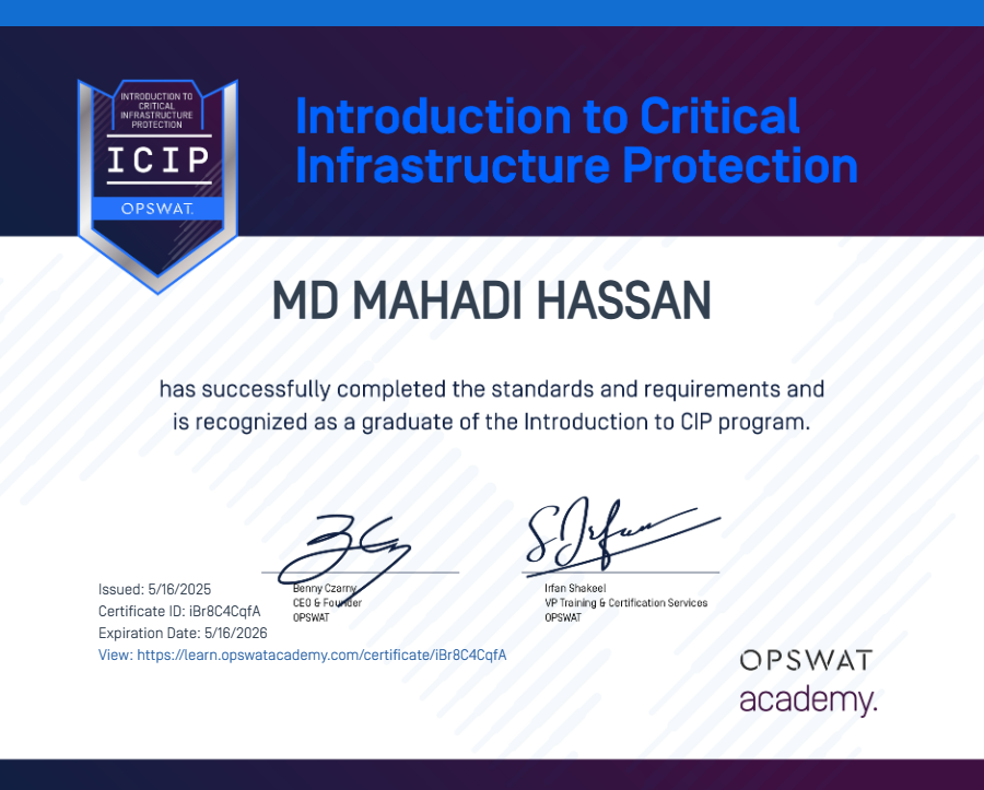 Introduction to Critical Infrastructure Protection